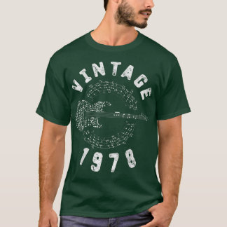Vintage 1978 Birthday Limited Edition Guitar Music T-Shirt