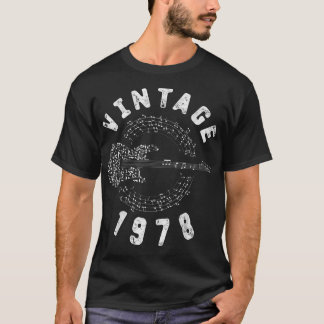 Vintage 1978 Birthday Limited Edition Guitar Music T-Shirt