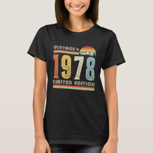 Vintage 1978 Made in 1978 44th Birthday  44 Years  T-Shirt