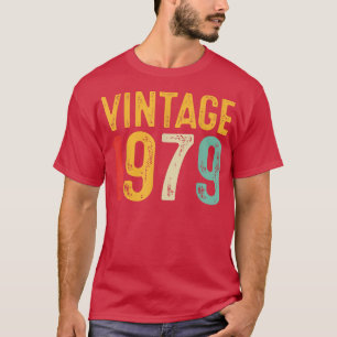 Vintage 1979 43rd Birthday Decoration Men Women 43 T-Shirt