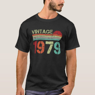 Vintage 1979 43Rd Birthday Gift Men Women 43 Years T-Shirt