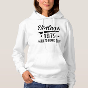 Vintage 1979 Aged To Perfection Hoodie