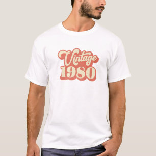 Vintage 1980 40 Years Old Gifts 40th Birthday T-Shirt