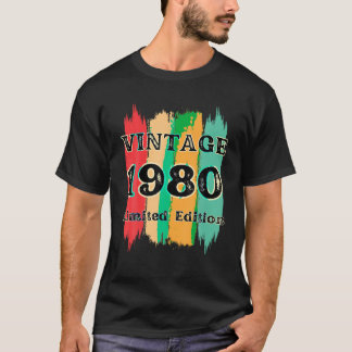 Vintage 1980 for men gift idea 43rd birthday 43 ye T-Shirt