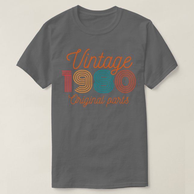 Vintage 1980 Original Parts T-Shirt (Design Front)