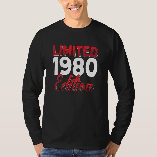 Vintage 1980 Retro Bitrthday T-Shirt (Front)