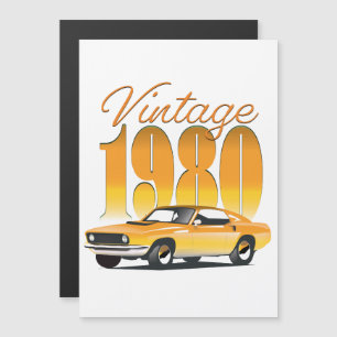 Vintage 1980 Retro Car