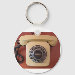 Vintage 1980s India Telephone Nostalgia sticker Key Ring