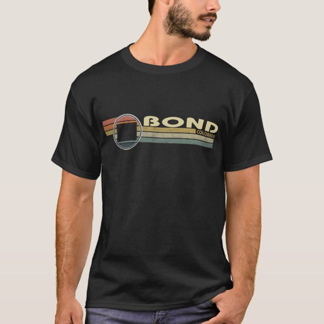 Vintage 1980s Style BOND, CO T-Shirt (Front)