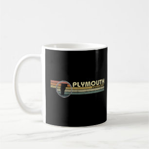 Vintage 1980s Style PLYMOUTH, VT Coffee Mug