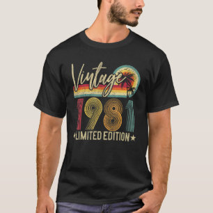 Vintage 1981 Retro 41st Birthday     Retro T-Shirt