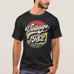 Vintage 1982 40th Birthday 40 Years Old 49 T-Shirt