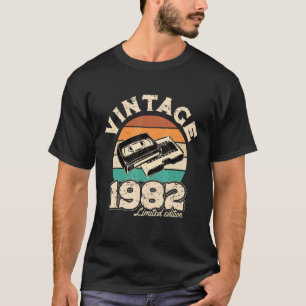 Vintage 1982  40th Birthday Cassette Tape T-Shirt