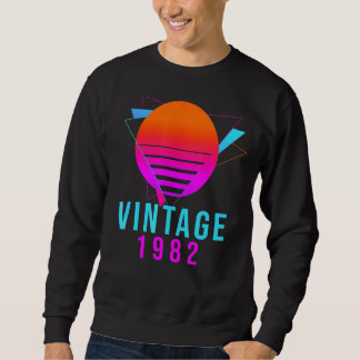 Vintage 1982 40th Birthday Present Idea Retro Sweatshirt