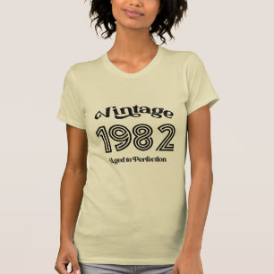 Vintage 1982 Birthday, Aged to Perfection T-Shirt