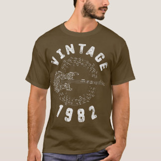 Vintage 1982 Birthday Limited Edition Guitar Music T-Shirt