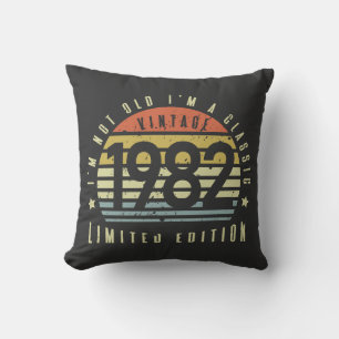 Vintage 1982 Limited Edition-40th Birthday Gift Cushion