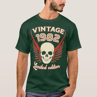 Vintage 1982 Limited Edition Skull And Wings T-Shirt