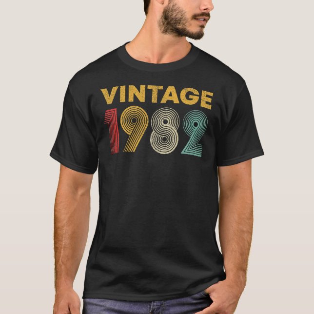 Vintage 1982 T-Shirt, 1982 Birthday T-Shirt (Front)