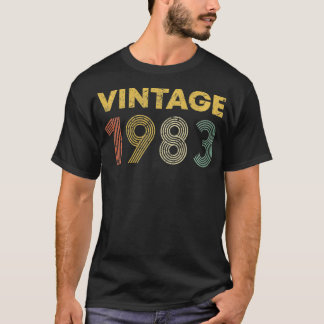 Vintage 1983 39th Birthday Gift Men Women Retro 39 T-Shirt