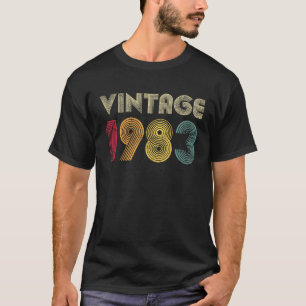 Vintage 1983 40th Birthday 40 Years Old Men Women T-Shirt