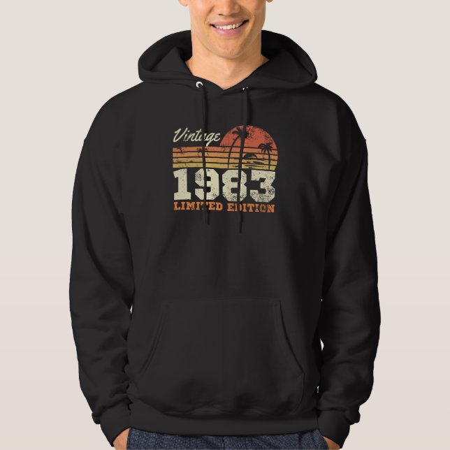 Vintage 1983 Limited Edition 41st Birthday Hoodie (Front)
