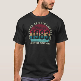 Vintage 1983 Limited Edition 70 Year Birthday Gift T-Shirt