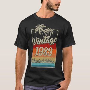 Vintage 1983 Made In 1983 40th Birthday 40 Year O T-Shirt