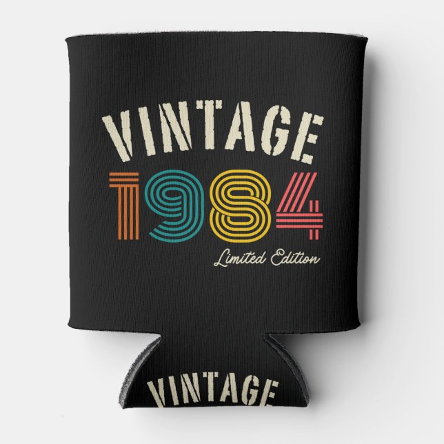 Vintage 1984 41st Birthday Can Cooler (Front)