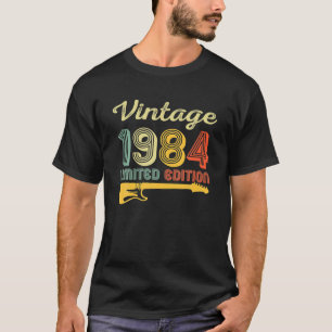 Vintage 1984 Birthday Guitar 38th Birthday 38 T-Shirt