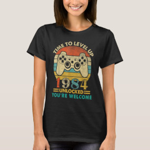 Vintage 1984 Funny 38 Years Old Video Gamer 38th B T-Shirt