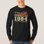 Vintage 1984 Limited Edition 40th Birthday T-Shirt<br><div class="desc">Vintage 1984 Limited Edition 40th Birthday</div>