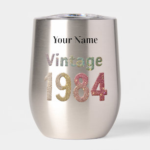Vintage 1984 Stainless Tumbler:Glittering Memories