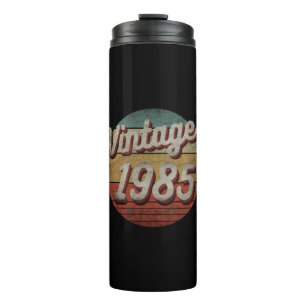 VINTAGE 1985 MEN WOMEN BIRTHDAY GIFT THERMAL TUMBLER