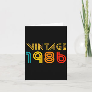 Vintage 1986 For Men Women 40th Birthday Gift 40 Y Card