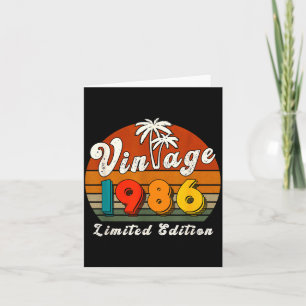 Vintage 1986 Limited Edition 40 Years Birthday For Card
