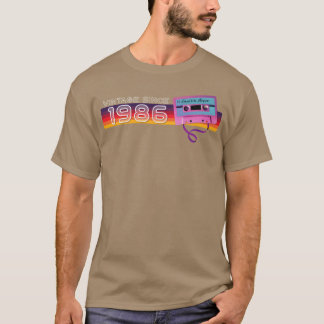 Vintage 1986 Retro Vintage Nostalgic Birthday frie T-Shirt