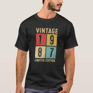 Vintage 1987 Made In 1987 36th Birthday 1 T-Shirt