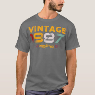Vintage 1987 Original Parts Family Birthday Gift T-Shirt