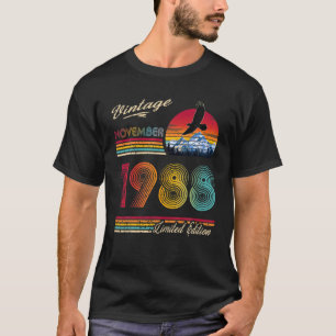 Vintage 1988 32Th Birthday Gift Women Men November T-Shirt