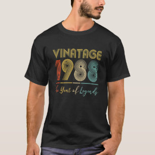 Vintage 1988 34th Birthday Ideas Men Women Him He T-Shirt