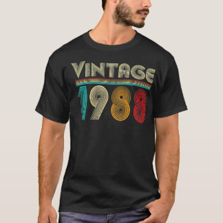 Vintage 1988 Retro 33 Years Old Men and Women 33rd T-Shirt