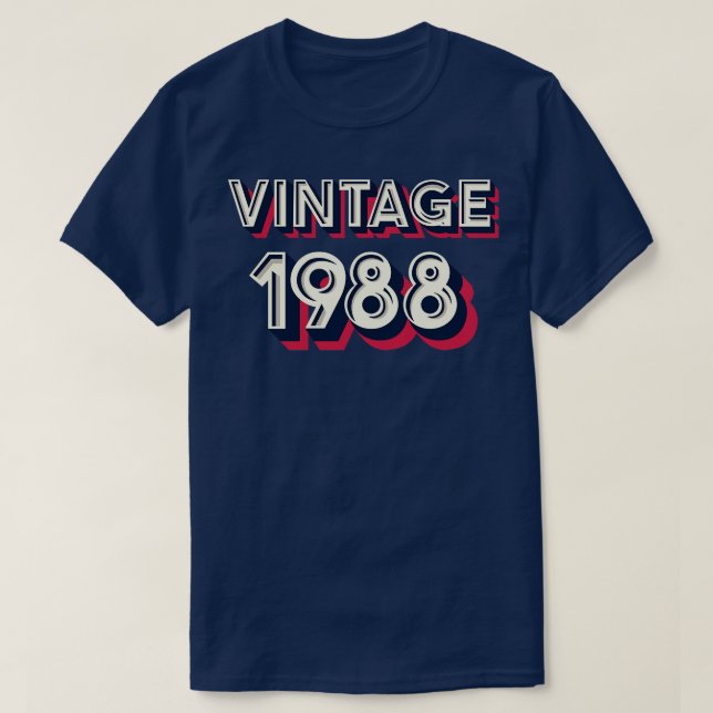 Vintage 1988 T-Shirt (Design Front)