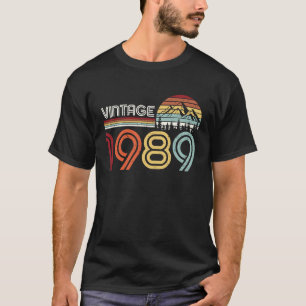 Vintage 1989 34th Birthday Turning 34 Year Old Bd T-Shirt