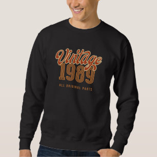 Vintage 1989 All Original Parts For Men & Women Bi Sweatshirt