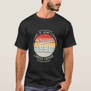 Vintage 1990 32Nd Yrs Old Birthday 32 Years Being T-Shirt