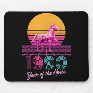 Vintage 1990 Year Of The Horse Lunar Rider Cny Zod Mouse Pad
