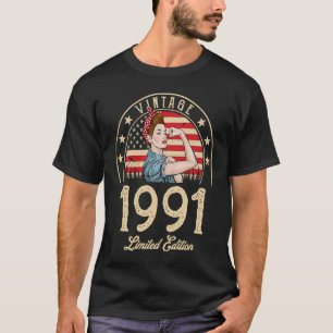 Vintage 1991 1991 31st Birthday 31 Years Old T-Shirt