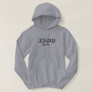 Vintage 1993 Classic Retro Design Hoodie