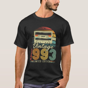 Vintage 1993 Retro Cassette 1993 29th Birthday 29 T-Shirt